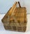Nice vintage bamboo lidded basket!