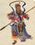 Canton School Artist, Taoist Warrior Deity Guan Yu, 18th Century, Gouache Painting For Sale