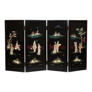 C. 1920s Fireplace Chinoiserie Coromandel Screen For Sale