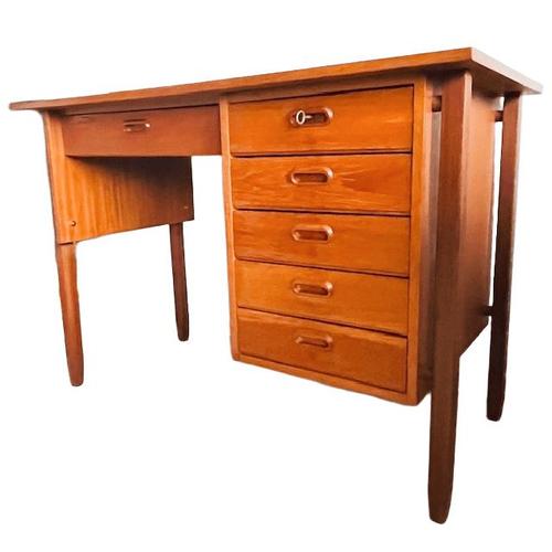 Mid-Century Teak Desk, 1960s For Sale - Image 11 of 11