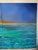 Textile Large 9’ X 4’ Triptych Oil Painting of Flamingos at Sunset in Ocean For Sale - Image 7 of 12