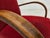Art Deco Danish Armchair in Red Furniture Wool and Beech Wood, 1950s For Sale - Image 6 of 18