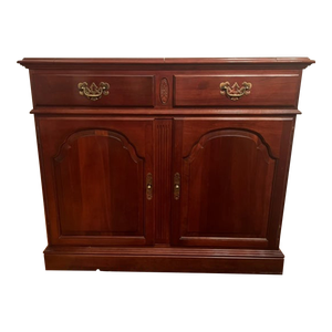 Ethan Allen Georgian Court Solid Cherry Traditional Flip Top Server