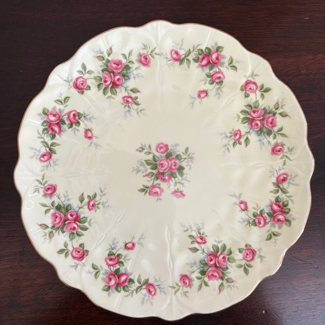 Vintage English Bone China Decorative Dessert Plate For Sale - Image 14 of 14
