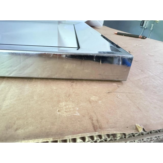 Wall Mirror in Aluminium and Glass, France, 1970s For Sale - Image 6 of 11