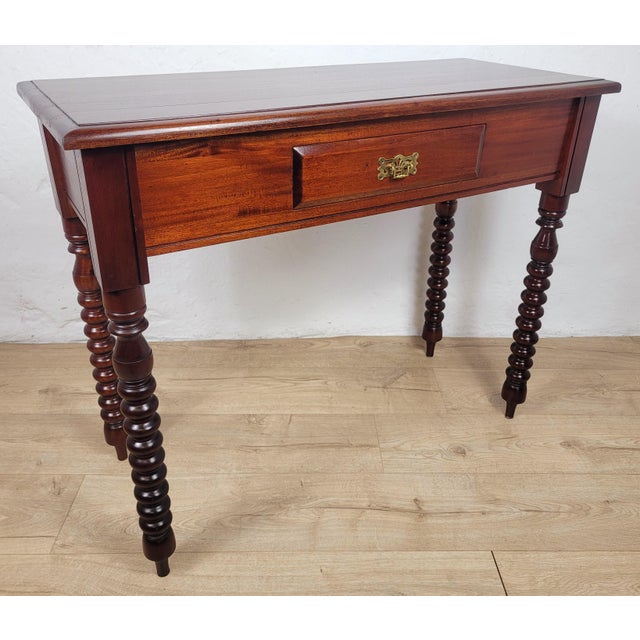 1980s Mid-Century Mahogany Side Table, 1980s For Sale - Image 5 of 18