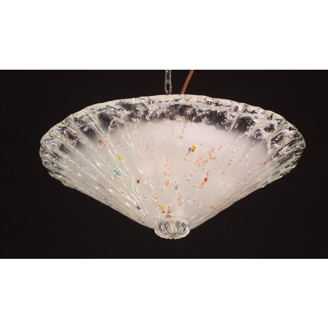 Multicolor Rainbow Murano Glass With Murrine Ceiling Light, 1970s For Sale - Image 11 of 12