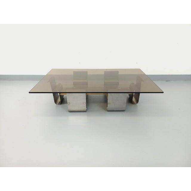 Large Rectangular Coffee Table by François Monnet, 1970s For Sale - Image 12 of 18