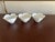 1970s Hollywood Regency White Porcelain Lotus Bowls, Set of 4 For Sale - Image 4 of 6