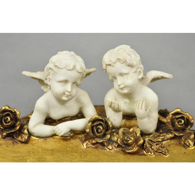 Vintage Italian Venetian Figural Cherub Putti Gold Gilt Resin Bookstand Lectern For Sale - Image 4 of 18