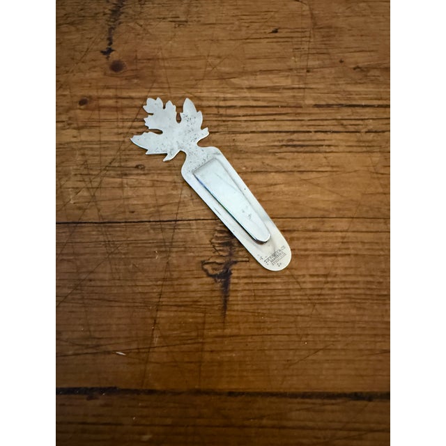 Contemporary Late 20th Century Tiffany & Company Sterling Silver Leaf Bookmark For Sale - Image 3 of 8