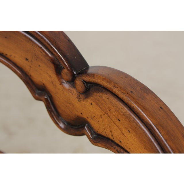Country French Triple Back Rush Seat Settee For Sale - Image 12 of 18