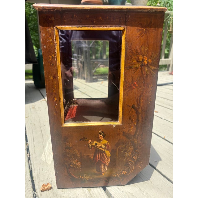 Wood French Vitrine With Chinoiserie Decoration, 19th Century For Sale - Image 7 of 14