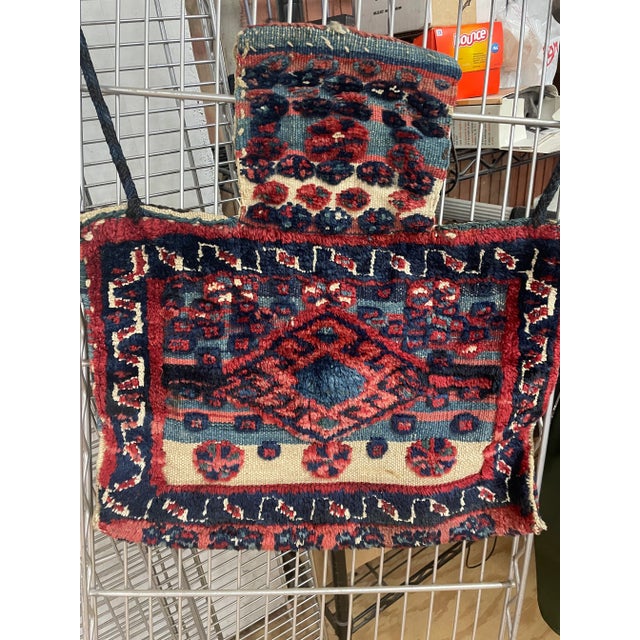 Antique Persian Azerbaijan Salt Bag For Sale In Chicago - Image 6 of 9