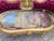 French 1950s French Louis XVI Gold Beech Velvet Settee For Sale - Image 3 of 13