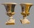 Antique Old Paris Porcelain Pair Urn Cachepots Hand Painted Figural Floral Gilt For Sale - Image 4 of 9