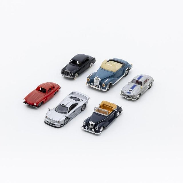 Miniature Mercedes-Benz Cars, Set of 6 For Sale - Image 6 of 6