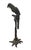 This impressive vintage bronze sculpture captures a perched parrot with exquisite detail and craftsmanship. Finished with...