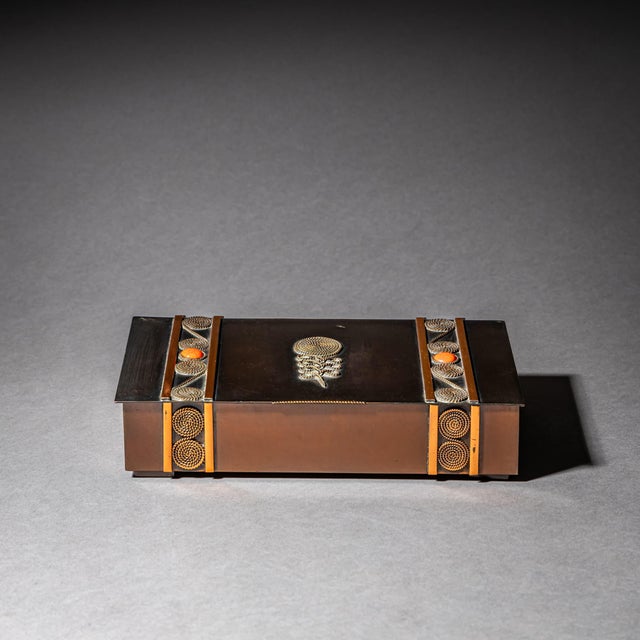 Copper Jewelry Box by Lignifer, Hungary, 1970s For Sale - Image 4 of 11