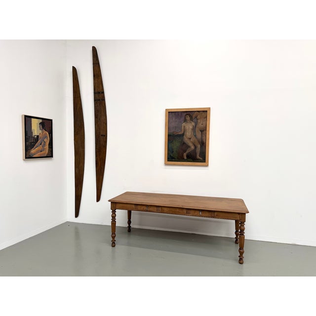 Antique Farmhouse Table in Oak, 1900s For Sale - Image 16 of 18