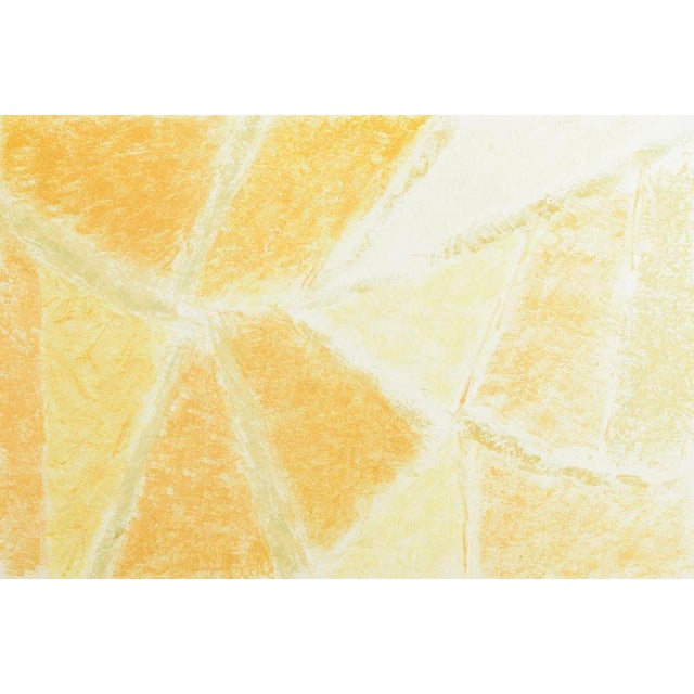 Frede Christoffersen, Abstract Work in Yellow Tones, 1962, Color Lithograph on Paper For Sale - Image 6 of 6