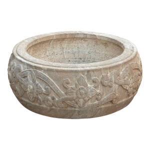 Country Style Carved Stone Basin