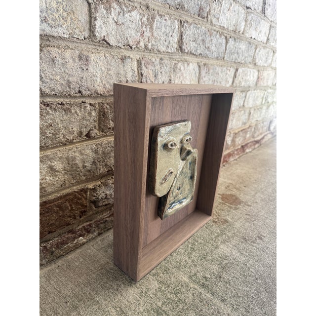 Mid 20th Century Abstract Ceramic Wall Art, Framed For Sale In New York - Image 6 of 11