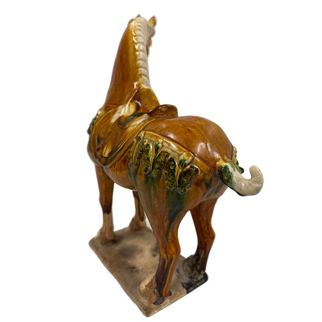 20th Century Chinese Ceramic Tang SanCai (Tri Color)Horse For Sale - Image 10 of 12
