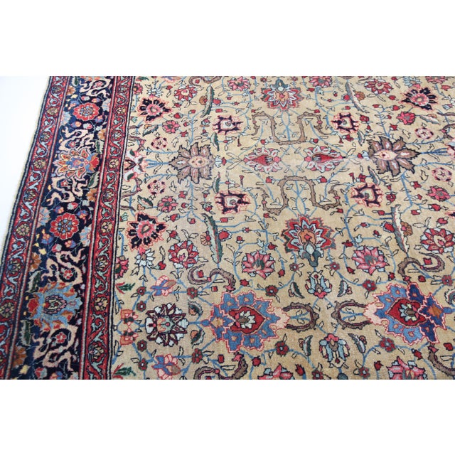 Textile 1910s High Quality Antique Bold All Over Design Floor Rug - 9' 2'' X 12' 4'' For Sale - Image 7 of 12