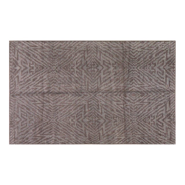 Moroccan Azilal Hand Knotted Wool Rug, 5'x8'2'' For Sale