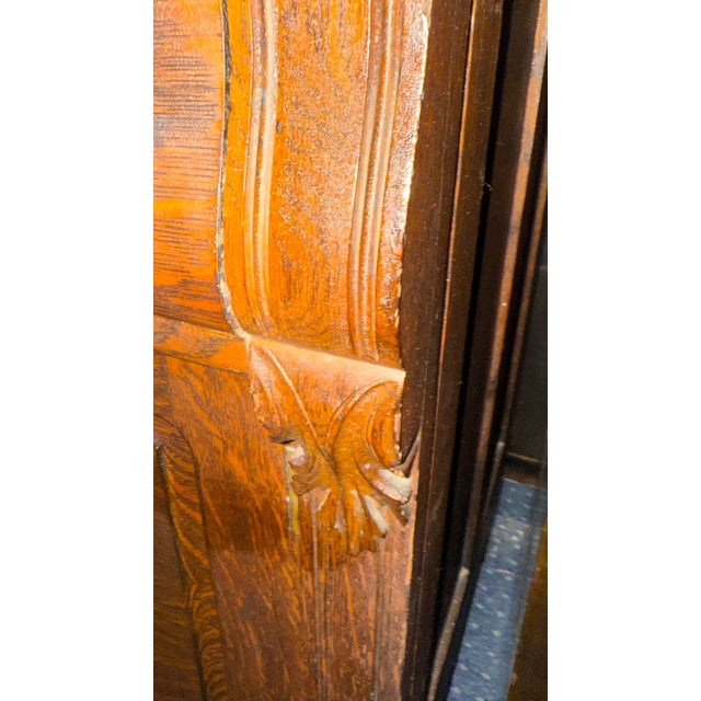 Late 19th Century Tiger Oak Huntboard Hutch Cabinet For Sale - Image 14 of 18