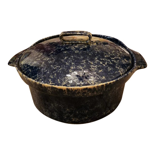 Bennington Blue Agate 3 Quart Casserole For Sale