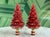 Ruby Red Christmas Tree Lamp Finial on Brass Hardware For Sale In Madison - Image 6 of 6
