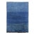 Hand-Knotted Vintage Solid Blue Moroccan Berber Rug For Sale