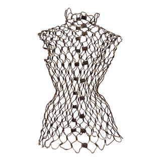 L'idéal Adjustable Dress Form in Iron and Braided Cord For Sale