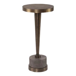 Industrial Concrete Side Table For Sale