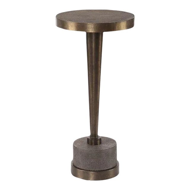 Industrial Concrete Side Table For Sale