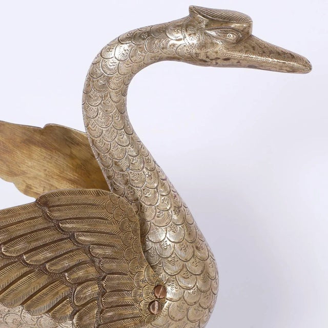 Anglo-Indian Brass Birds - A Pair For Sale - Image 4 of 11