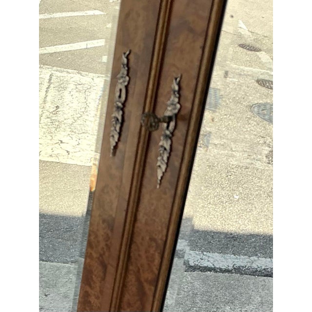 Vintage French Empire Mahogany Mirrored Armoire For Sale In West Palm - Image 6 of 12