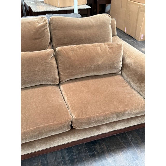 Ebanista Carmona Sofa, Brown Mohair For Sale - Image 11 of 16