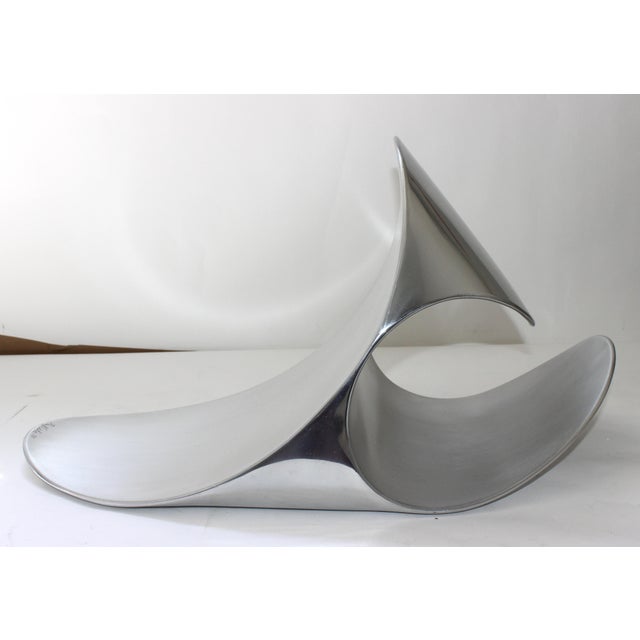 Silver The Melting Form Sculpture by Paul Sisko For Sale - Image 8 of 11