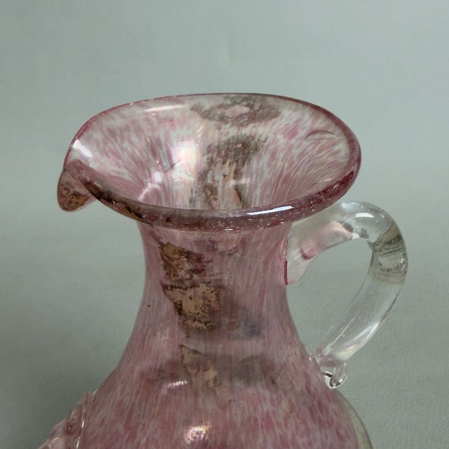 Murano Glass Jug with Pink Hollow Effect and Vintage Lion by V. Nason, 1960s For Sale - Image 11 of 11