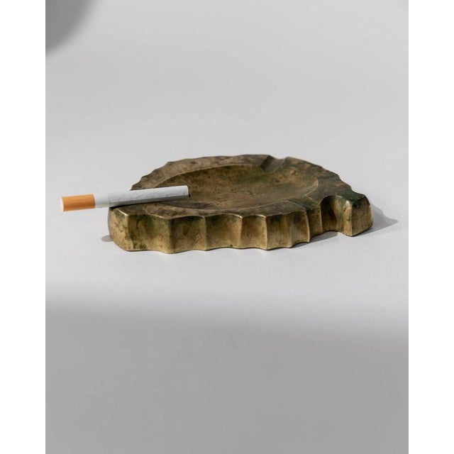 Brutalist Vintage Brutalist Sculptural Bronze Ashtray, 1960s For Sale - Image 3 of 11