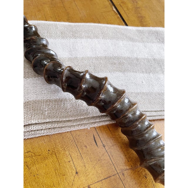 Late 19th Century 1891 Scottish Sterling Silver and Antler Toast Fork For Sale - Image 5 of 8