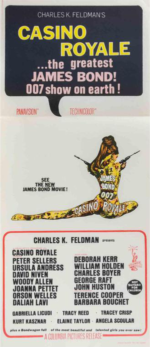 Australian Casino Royale Daybill Poster, 1967