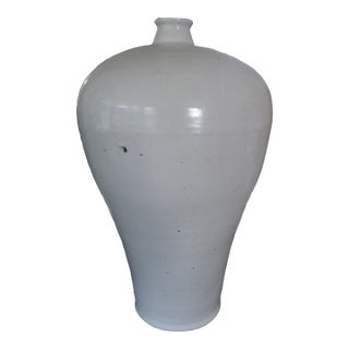 Monumental Blanc De Chine Chinese Meiping Vase For Sale