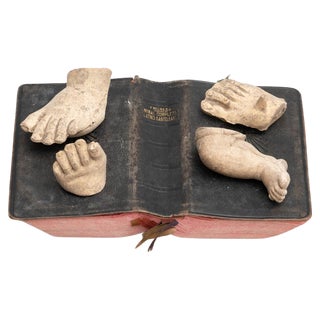 Cabinet of Curiosities Book Sculptural Artwork, 1950s For Sale