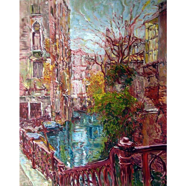 "Venice Reflections" 1994 by Marco Sassone Original Limited Edition Serigraph on Paper Hand signed by the artist Image...