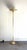 1970s-80s brass torchere/flying saucer floor lamp. Excellent condition. Measurements 70" tall 16.5" diameter at top 11"...