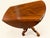 Mid 19th Century 19th Century French Walnut Carved Round Drop-Leaf Table For Sale - Image 5 of 9
